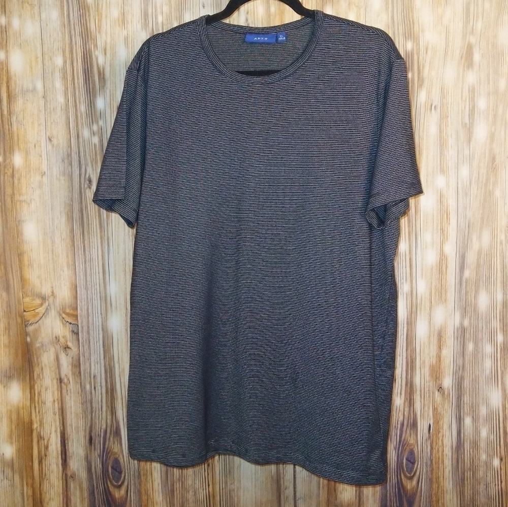 APT 9 Blue White T-Shirt Top
